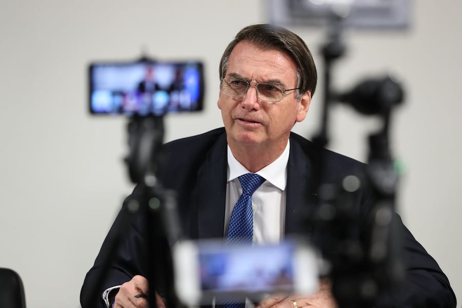 (Brasília - DF, 04/04/2019) Presidente da República Jair Bolsonaro, durante transmissão da live para as redes sociais / ?