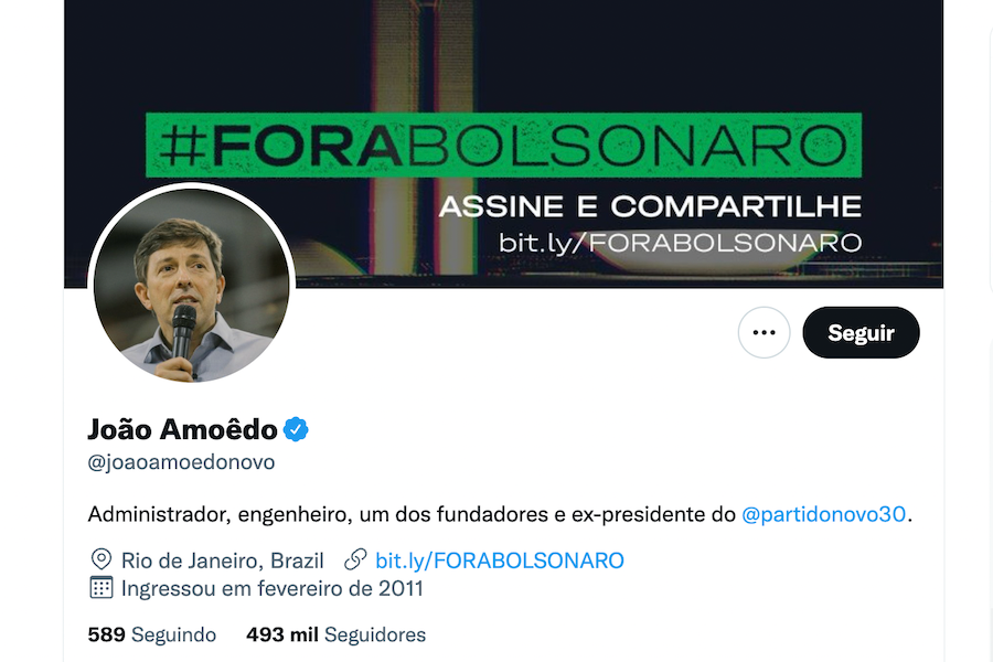 'Pintou um clima', João Amoêdo apoia Lula e orçamento secreto