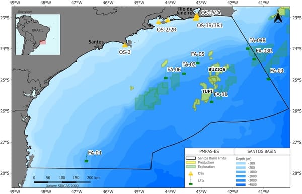 Projeto brasileiro monitora a paisagem sonora subaquática da Bacia de Santos (SP)