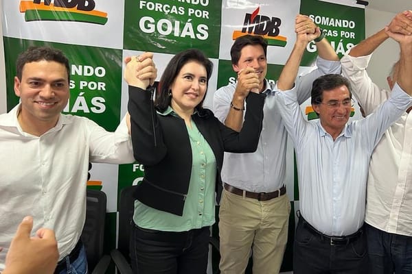Correio Sabiá: Simone Tebet em ato na pré-campanha à Presidência / Foto: Divulgação
