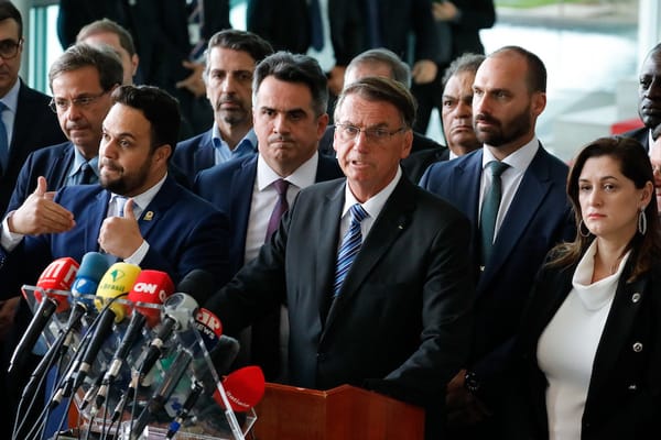 O presidente Jair Bolsonaro, em discurso após perder eleição / Foto: Isac Nóbrega/PR