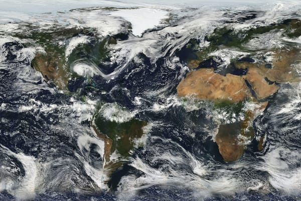 Imagem mostra a visão aérea do planeta, pela Nasa / Foto: NASA/Unsplash