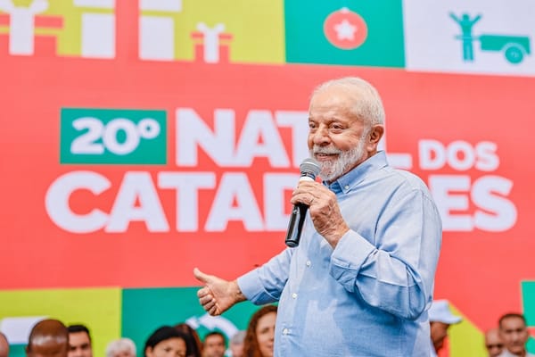 22.12.2023 - Presidente da República, Luiz Inácio Lula da Silva, durante celebração de Natal dos Catadores, Catadoras e P