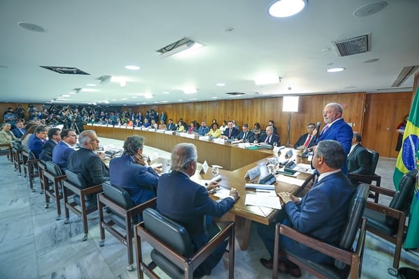 Lula teve sua 1ª reunião ministerial no dia 6 de janeiro de 2023 / Foto: Ricardo Stuckert/Divulgação