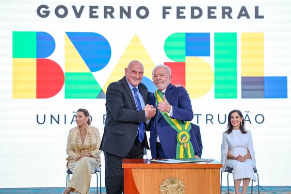 01.01.2023 - Lula durante posse de Marco Edson Gonçalves Dias como Ministro de Estado Chefe do Gabinete de Segurança Instit