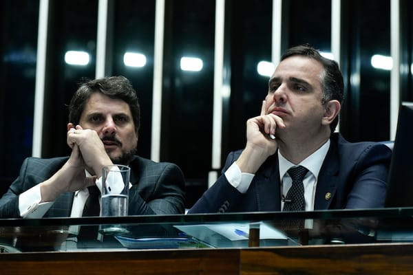 Senador Marcos do Val (Podemos-ES); presidente do Senado Federal, senador Rodrigo Pacheco (PSD-MG) / 📸 Geraldo Magela/Agê