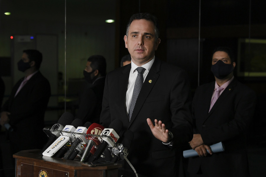 O presidente do Senado, Rodrigo Pacheco (PSD-MG) / Foto: Jefferson Rudy/Agência Senado
