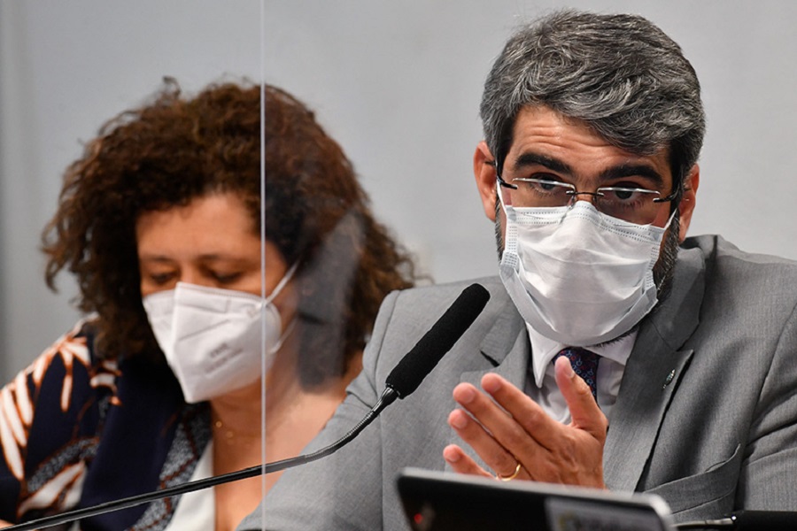 Paulo Rebello, diretor-presidente da ANS, em depoimento à CPI / Foto: Leopoldo Silva / Agência Senado