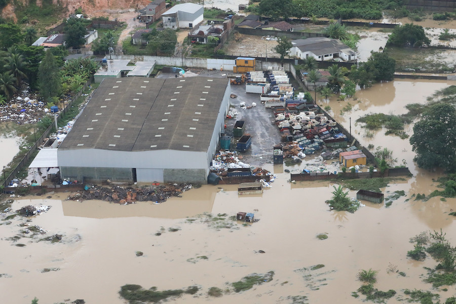 (Recife - PE, 30/05/2022) Sobrevoo de áreas afetadas pela chuva / Foto: Clauber Cleber Caetano/PR