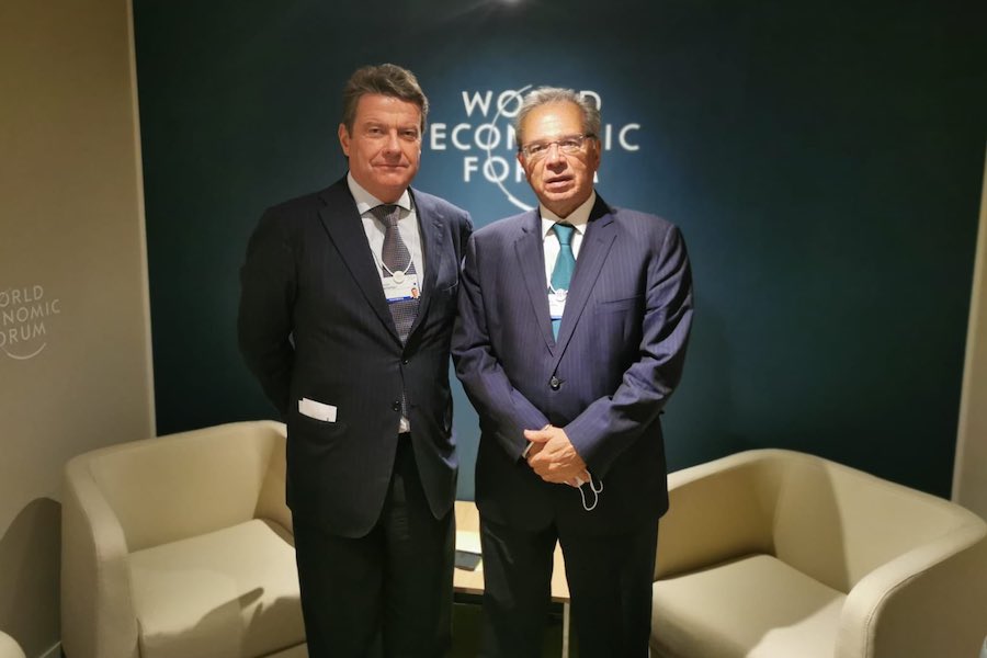 Correio Sabiá: O ministro Paulo Guedes (Economia) teve reunião com o CEO da UBS, Colm Kelleher (foto), em Davos (Suíça) / Foto: Divulgação