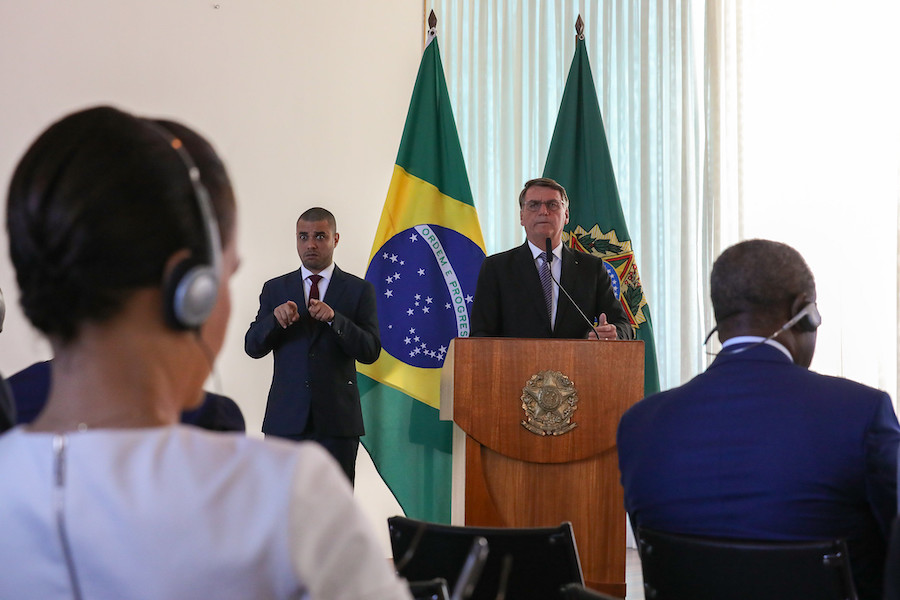 Correio Sabiá: Bolsonaro reuniu diplomatas na manhã desta segunda-feira (18.jul.2022) no Palácio da Alvorada, residência oficial da Presidência / Foto: Clauber Cleber Caetano/PR