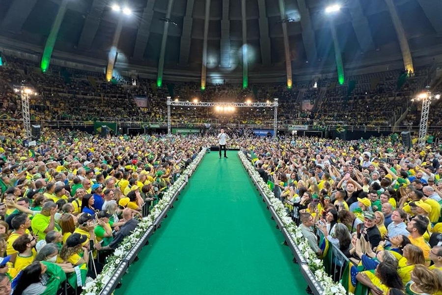 Bolsonaro discursou na convenção nacional do PL / Foto: Reprodução/Twitter