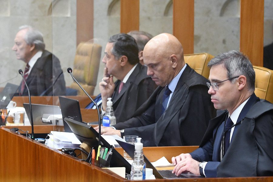 Na curadoria do Correio Sabiá: Ministros durante a sessão plenária do STF.  Foto: Carlos Moura/SCO/STF