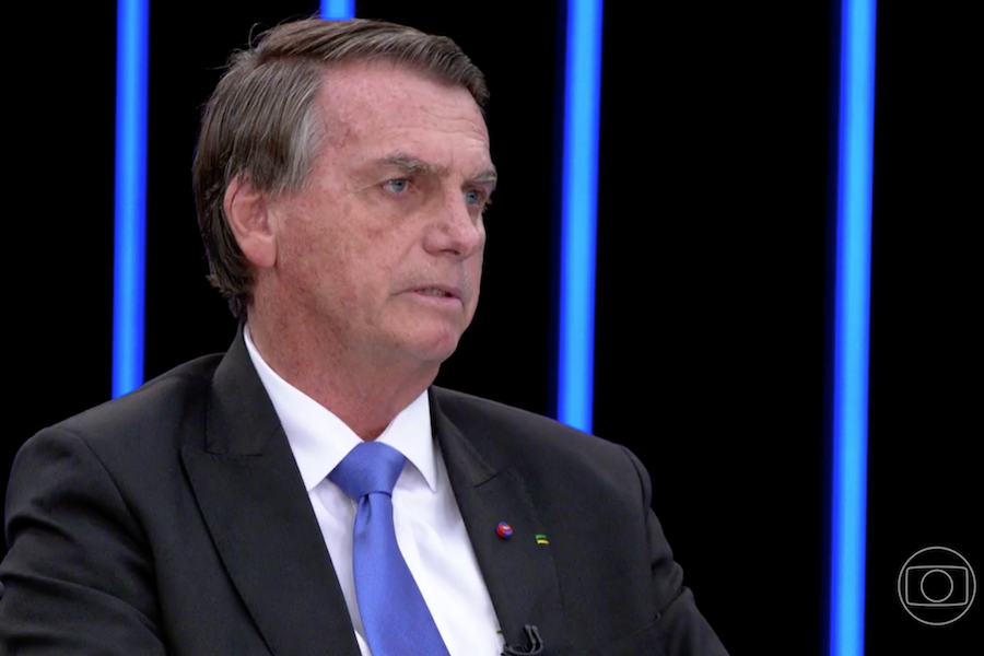 O presidente Jair Bolsonaro (PL) foi entrevistado no Jornal Nacional / Foto: Reprodução/TV Globo