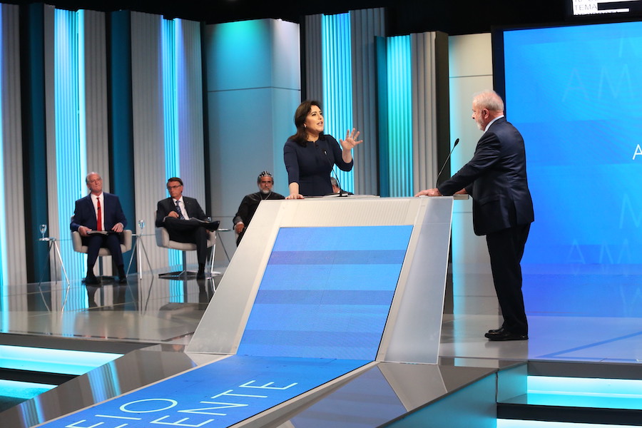 Sabiá: Simone Tebet participa do debate na Globo com os presidenciáveis / Foto: Divulgação/Simone Tebet