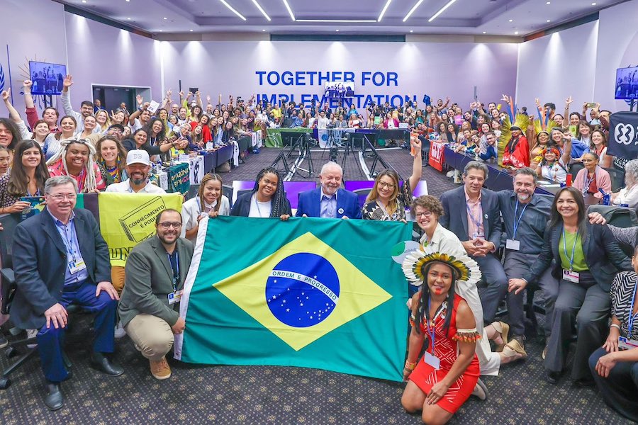 Sabiá: Lula teve encontro nesta quinta-feira (17.nov) com integrantes da sociedade civil na COP27 / Foto: Ricardo Stuckert/Divulgação