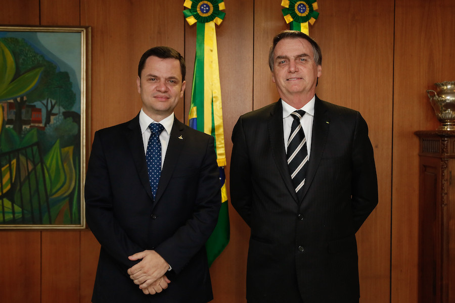 (Brasília - DF, 01/03/2019) Presidente da República, Jair Bolsonaro durante encontro com o Secretário de Segurança Pública do DF, Anderson Gustavo Torres.  Foto: Carolina Antunes/PR