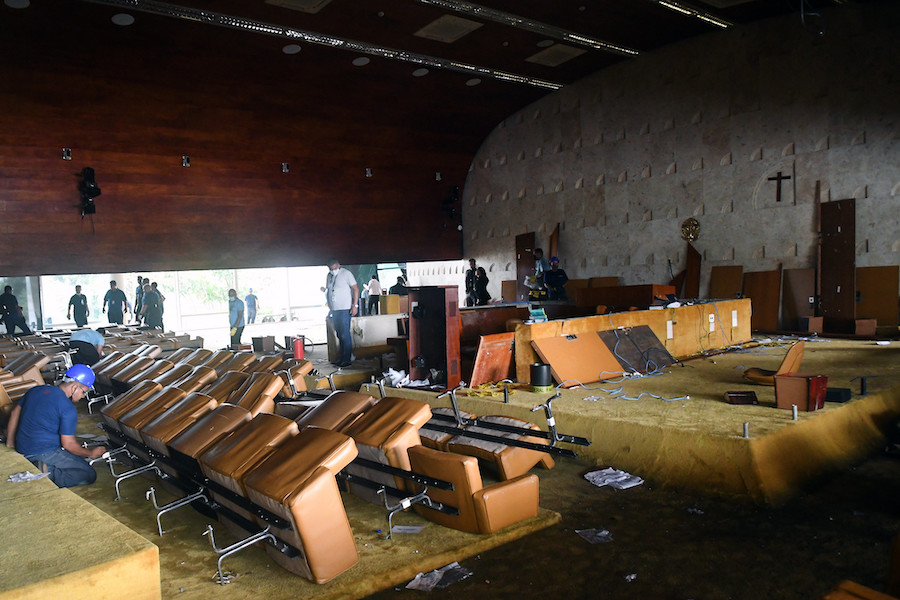 Salão Nobre do STF - Limpeza e consertos no STF após atos de vandalismo / Foto: Carlos Moura/SCO/STf