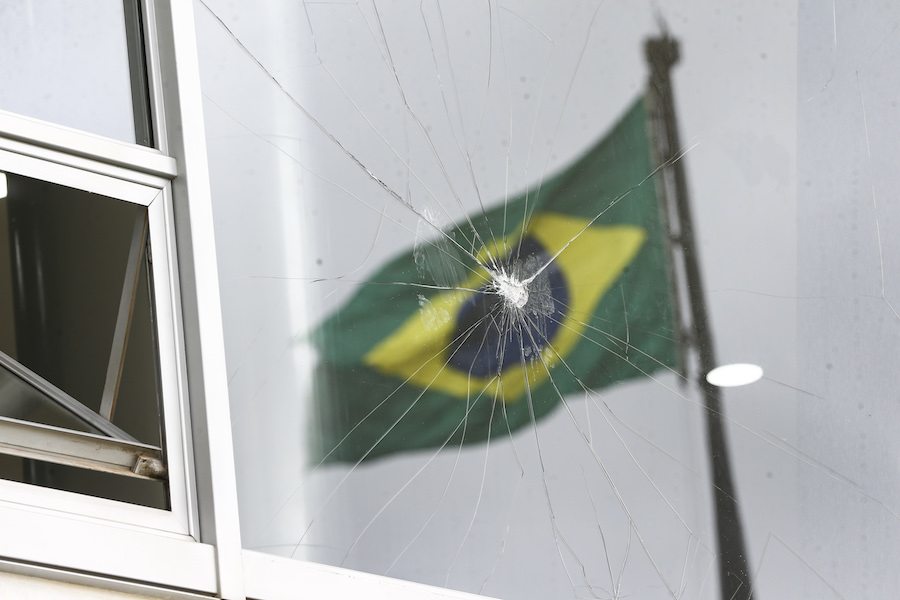 Sede do Poder Executivo, o Palácio do Planalto foi um dos alvos dos terroristas de extrema direita / Foto: Marcelo Camargo/Agência Brasil