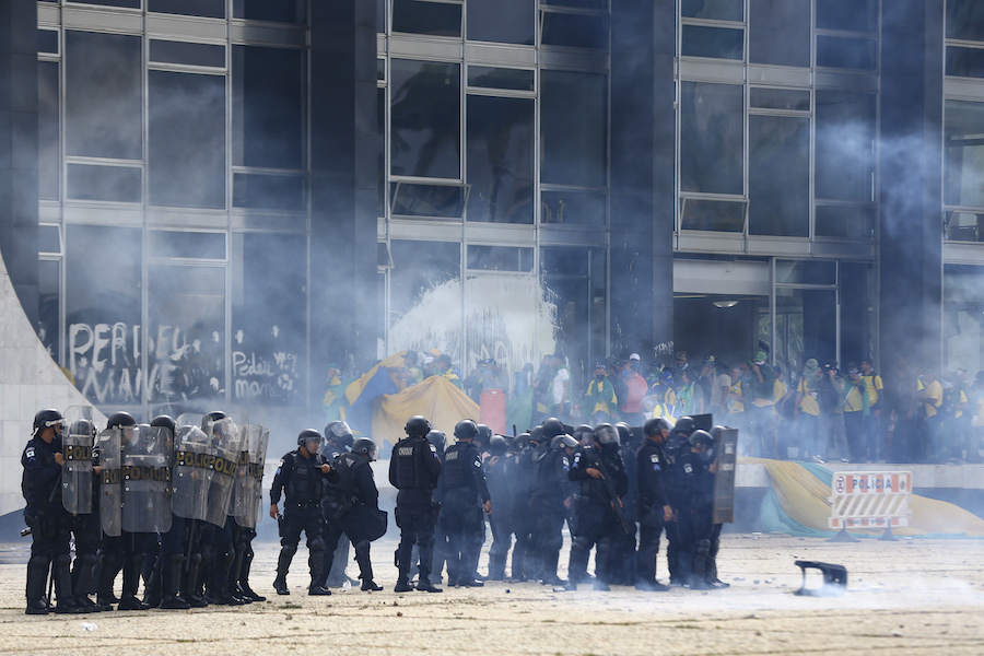 Manifestantes invadem Congresso, STF e Palácio do Planalto / Foto: Marcelo Camargo/Agência Brasil