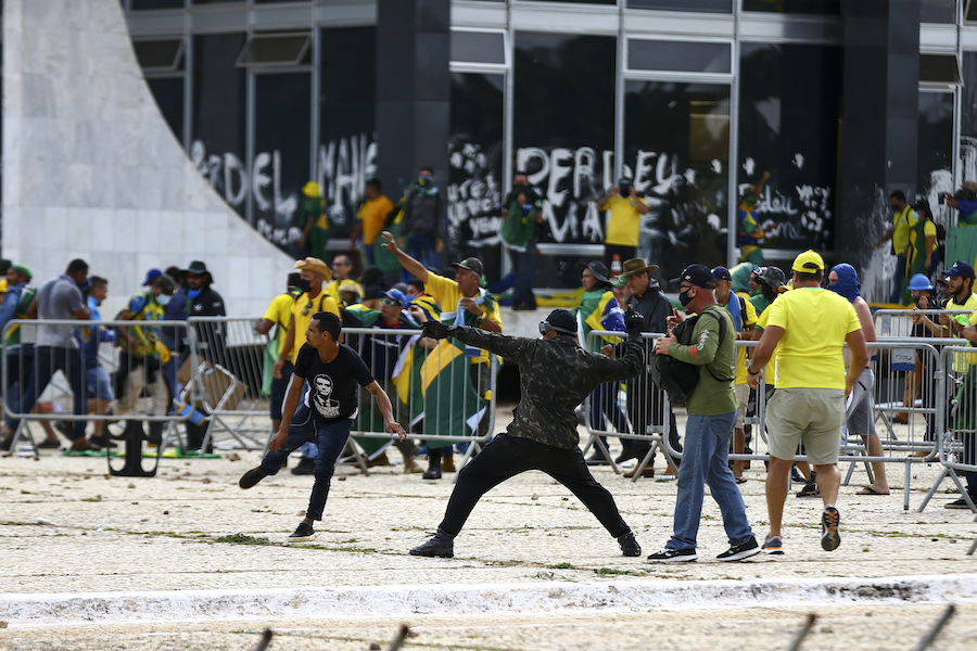 Manifestantes invadem Congresso, STF e Palácio do Planalto / Foto: Marcelo Camargo/Agência Brasil