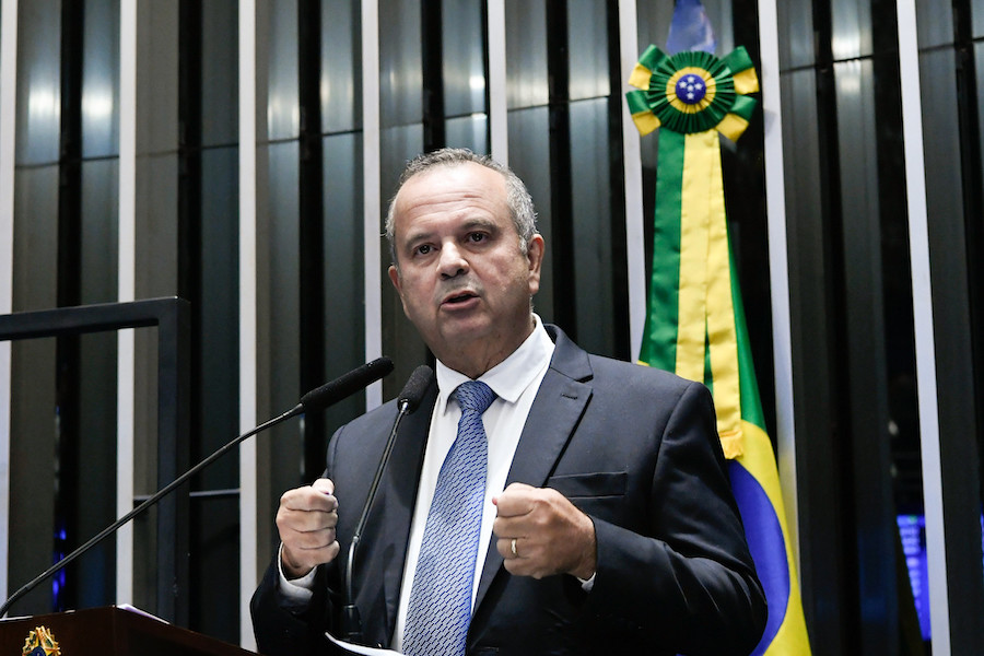 Em discurso à tribuna, candidato à presidência do Senado Federal, senador Rogerio Marinho (PL-RN) / Foto: Geraldo Magela/Agência Senado