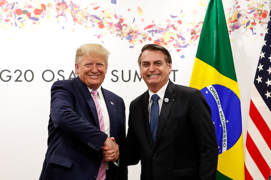 (Osaka - Japão, 28/06/2019) Presidente da República, Jair Bolsonaro, durante Reunião bilateral com o senhor Donald J. Trump, Presidente dos Estados Unidos da América. Foto: Alan Santos/PR