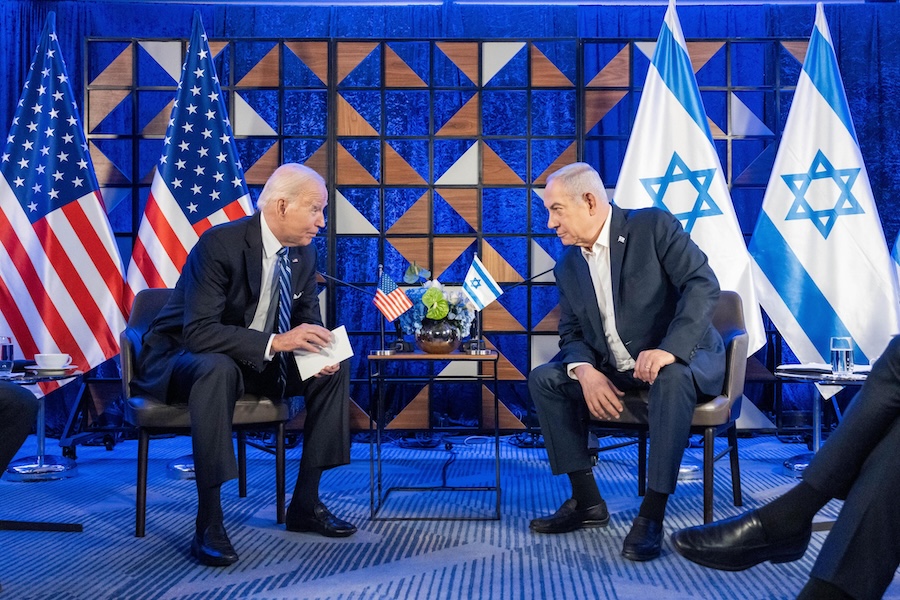 O presidente dos EUA, Joe Biden, em visita a Israel / ? Reprodução/X
