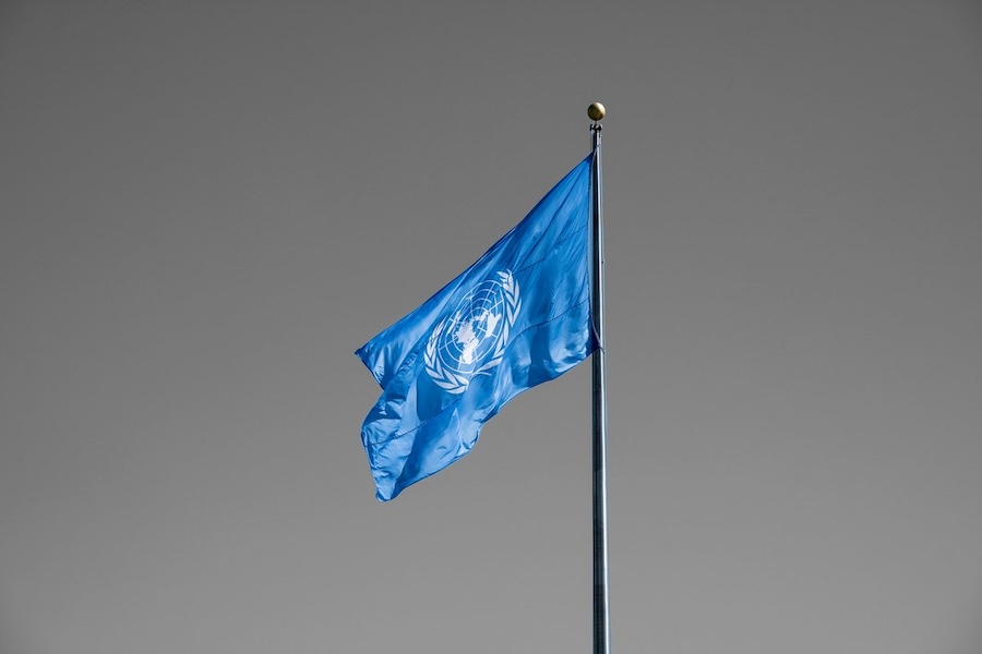 Bandeira da ONU ?? / ? Reprodução/X/Twitter