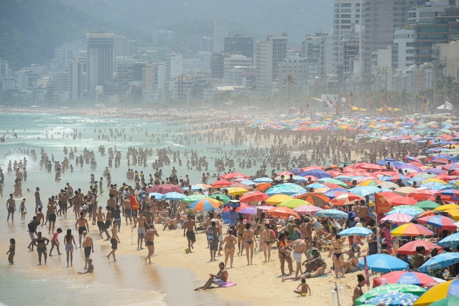 Praia do Rio lotada em meio à onda de calor / ? Tomaz Silva/Agência Brasil